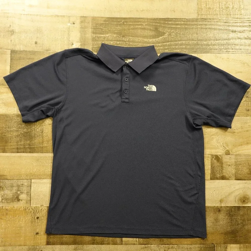 The North Face Short Sleeve Polo Shirt Men’s Large Navy‎ Performance Casual